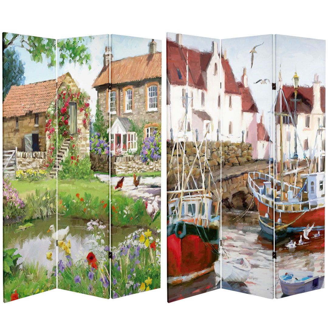 47.25'' W x 71'' H 3 - Panel Folding Room Divider East Urban Home