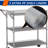 3 Tier Heavy Duty Rolling Utility Cart, 18" D x 30" W x 36.6" H Rolling Carts with Wheels
