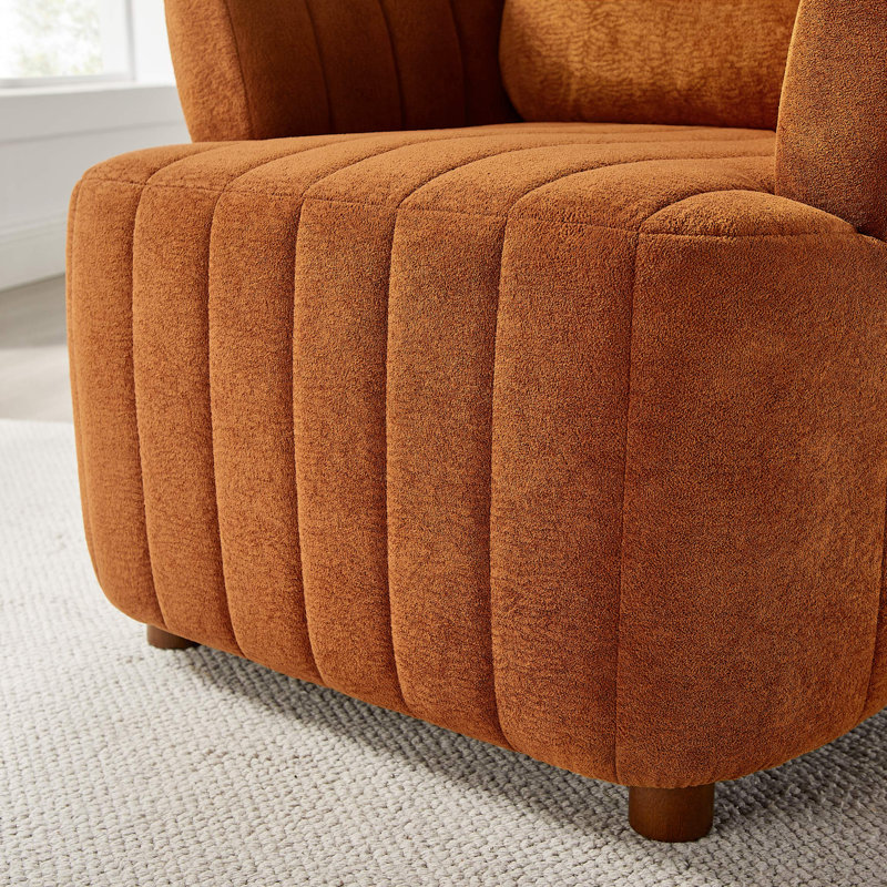 Upholstered Living Room Chair, Accent Chair, Curry