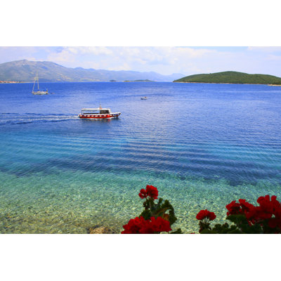 Ship crossing and yacht sailing