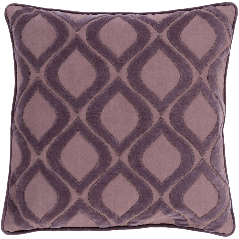 Alexandria Throw Pillow Cover, BrownNeutral, 20" H x 20" W x 1" D