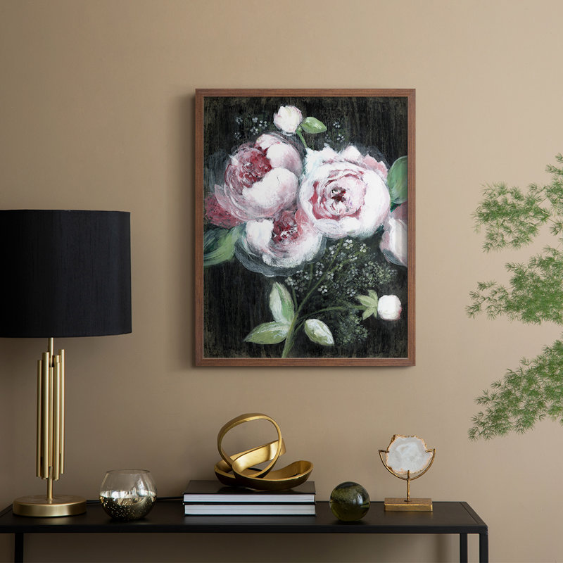 Paris Roses Framed Print - Solid Wood, Walnut, 30" H x 24" W