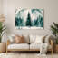 Christmas Minimalist Christmas Blue Metal Wall Art-551351786