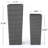 Rattan FLOWER POT - GREY