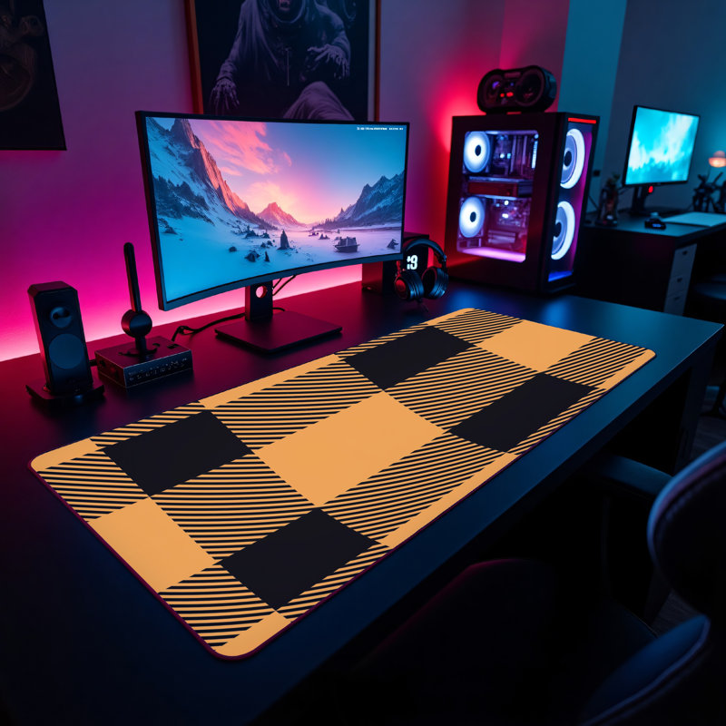 Polyester Desk Pad, 14.4x12.1