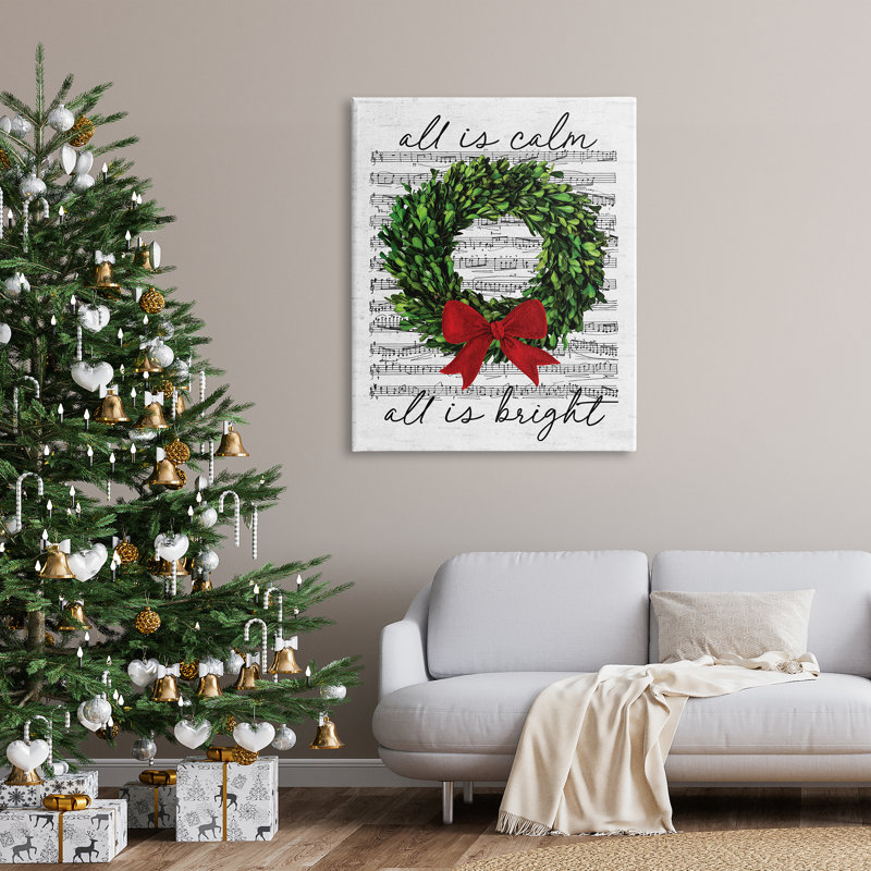 All All Bright Holiday Music, 48" H x 36" W x 1.5" D