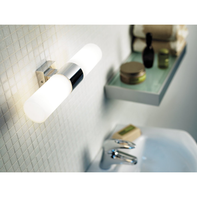 Arvyda Glass Flush Mount, Chrome