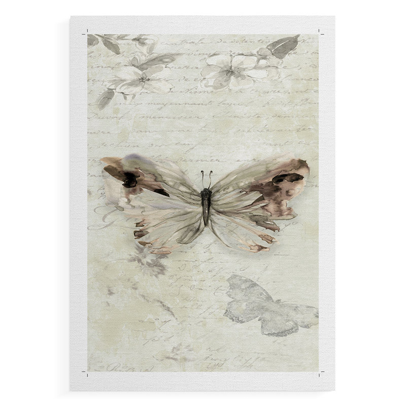 La Chanson du Papillon II - Impression sur toile seulement - NON CADRE, H 27 po x l 18 po