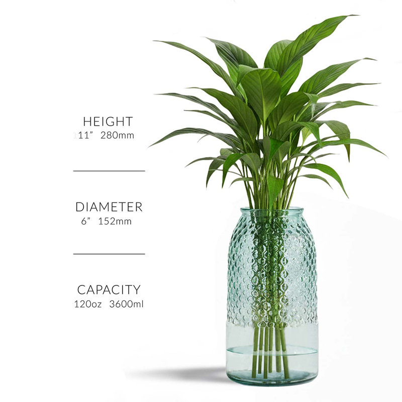 Friedell Diamond Recycled Glass Table Vase