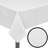 vidaXL Table Cover White 100% Polyester-1178775964