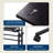 Techni Mobili Adjustable Metal Base Computer Desk-111986960