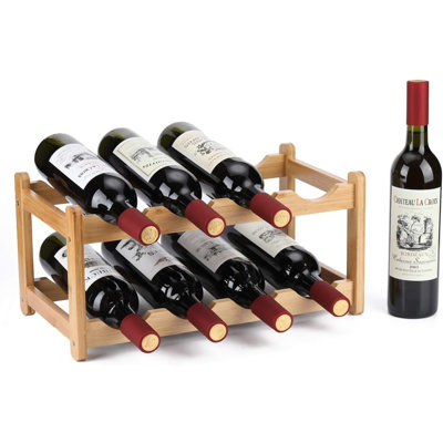 8 Bottle Tabletop in Wood