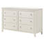 Commode 6 tiroirs blanc crème