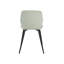 Pair of Aspen Carnaby Kitchen Chairs, Plastic Seat With Black Legs-578281940