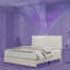 Lit rembourré avec bouton en losange, cadre de lit moderne avec projecteur Galaxy, pas de sommier tapissier et lattes de bois robustes sans bruit, polyuréthane-1586770344-1586770346
