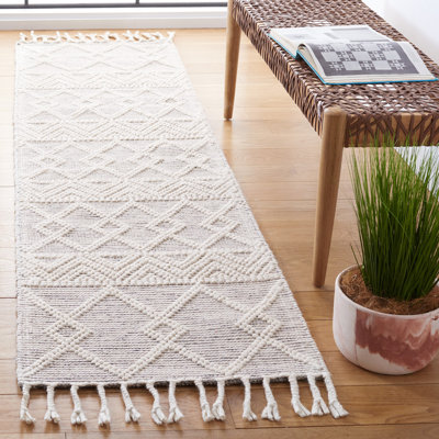 Natura Flat Weave Wool Geometric Rug
