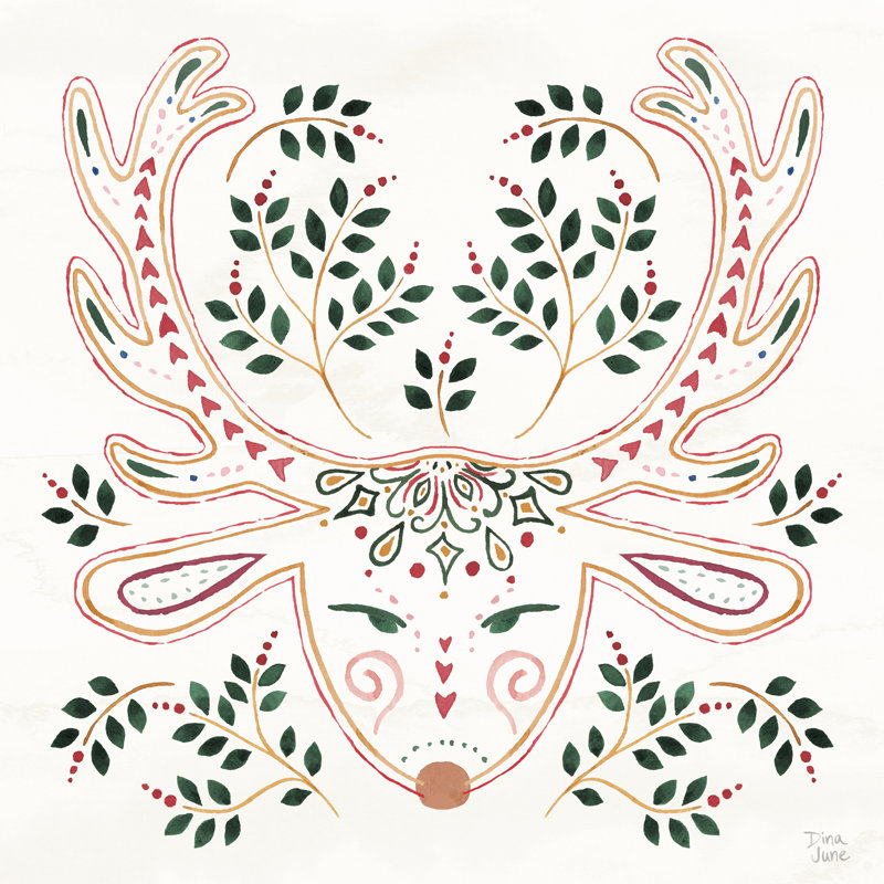 Holiday Sparkle IX by Dina June - Wrapped Canvas Painting, 91cm H x 91cm W x 3.8cm D