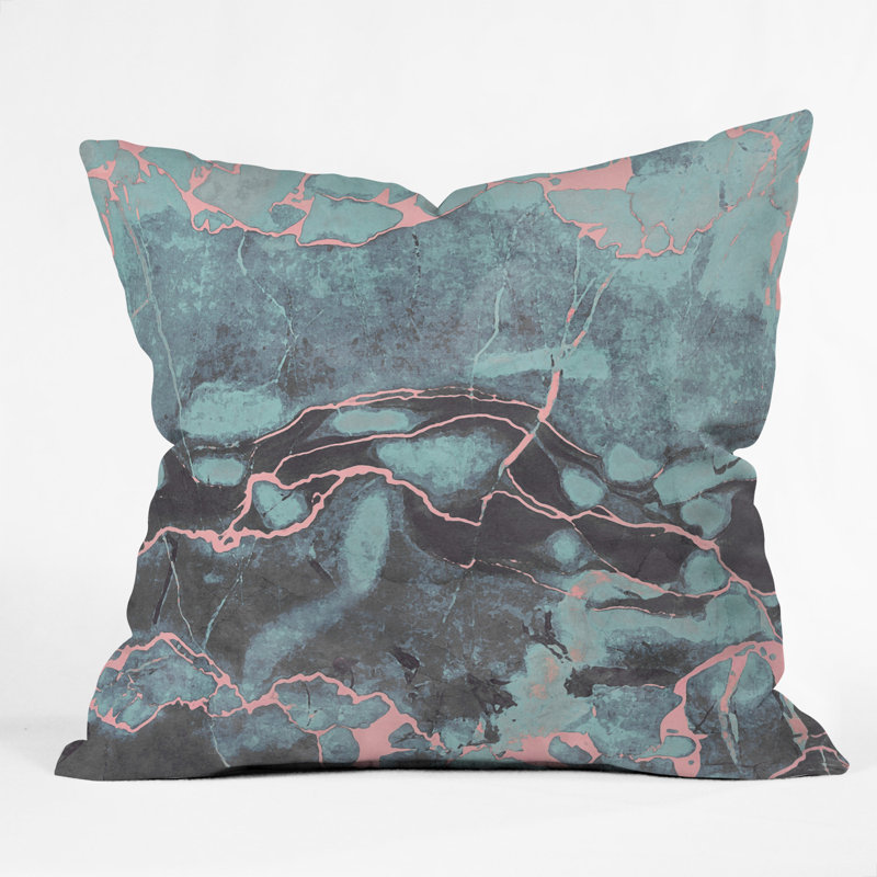 Coussin décoratif en marbre Emanuela Carratoni and Blush, 26 po x 26 po