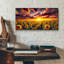  «Sunflower Field Sunrise» par Rey Klimt, art mural en verre acrylique, 24 po x 12 po
