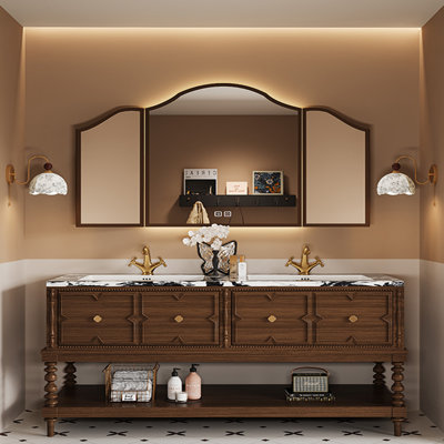 Floor-standing American-style bathroom cabinet
