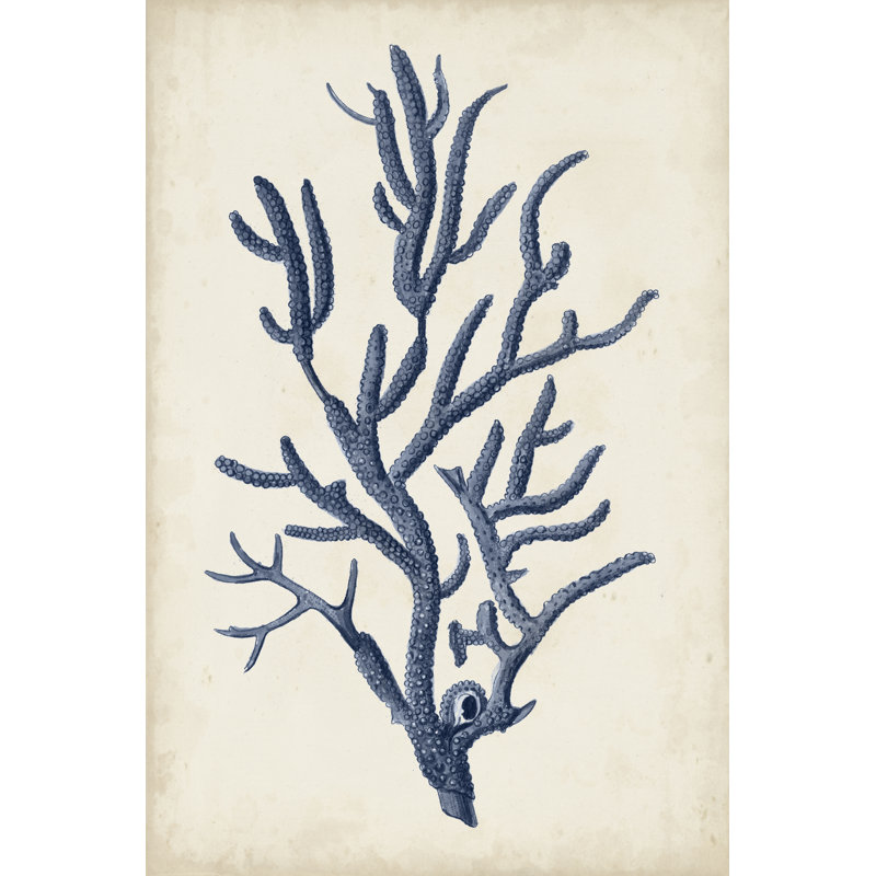Indigo Coral IV by Vision Studio - Painting on Canvas, Wrapped Canvas, 46cm H x 30cm W