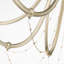 Fayga 8 - Light Steel Dimmable Empire Chandelier
