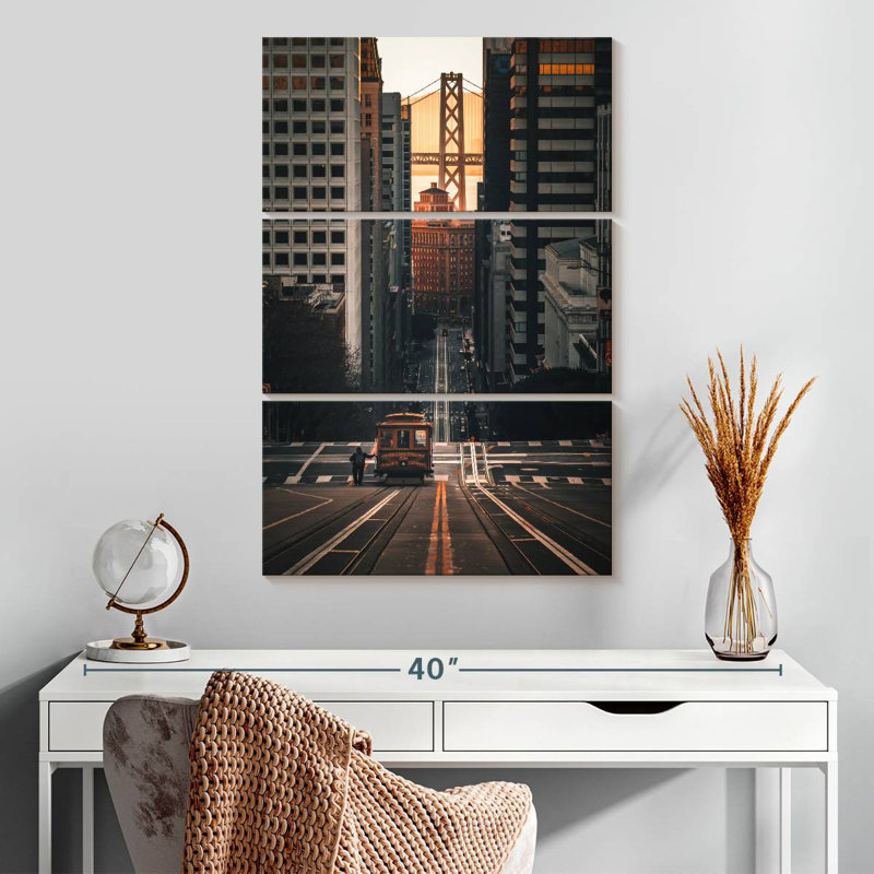 Nicci Cable Car In San Francisco, 32" H x 20" W