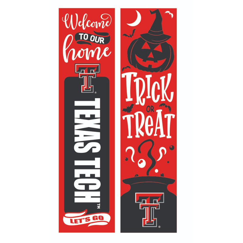 47" Double Sided Leaner, University Of Arizona, Halloween, Université Texas Tech