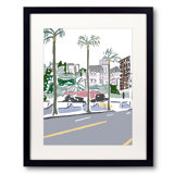 Chateau Marmont From Sunset Print by Deborah Blum