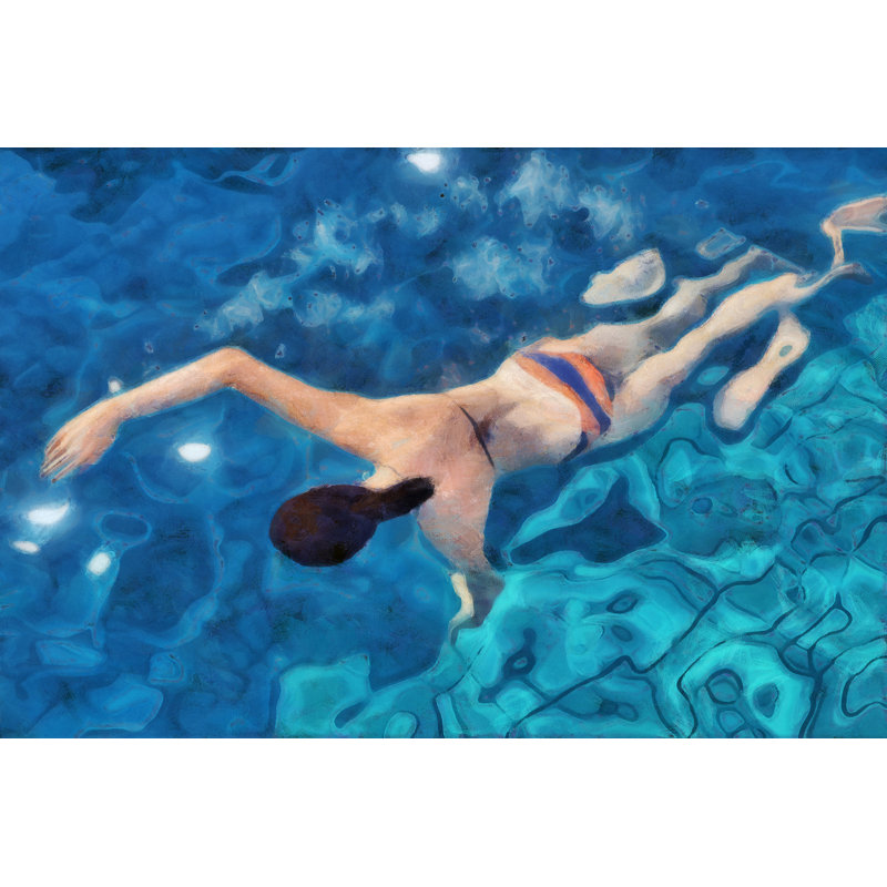 Matinée de natation I, H 20 po x l 30 po