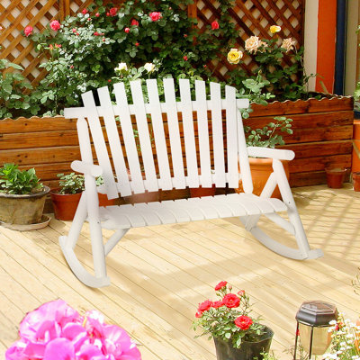 Chaise berçante White Garden