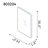 Markhai Aluminium Rectangle Mirror-1948353990-1948353989