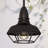 Meister 1-Light Indoor Antique Bronze Mini Downrod Pendant with Caged Inverted Bowl