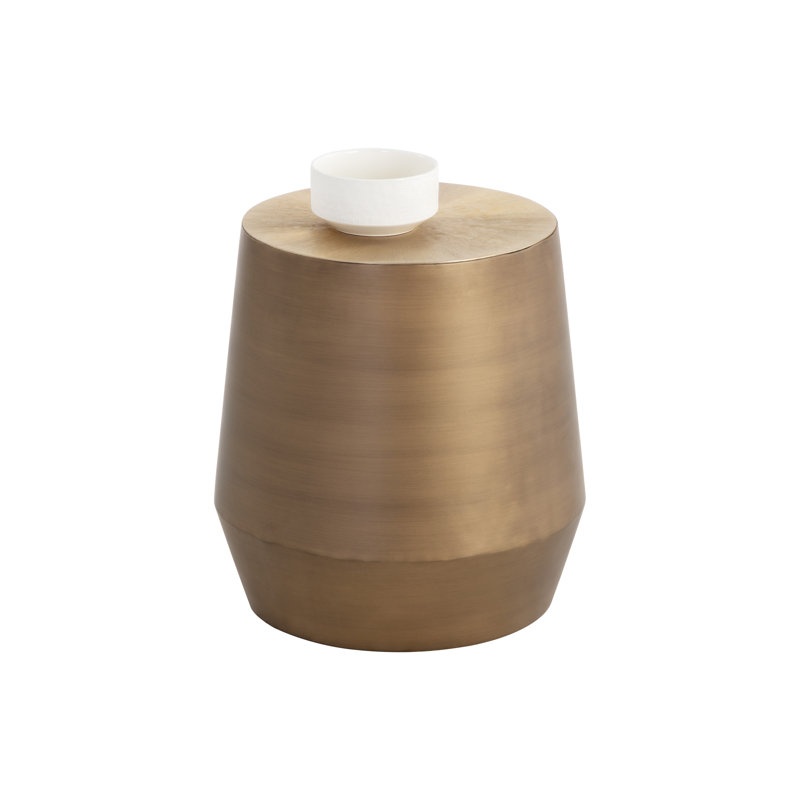 Ferrous End Table, Gold