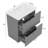 Diamantoula 30" Freestanding Bathroom Vanity With Ceramic Sink & Fluted Drawers-114532853