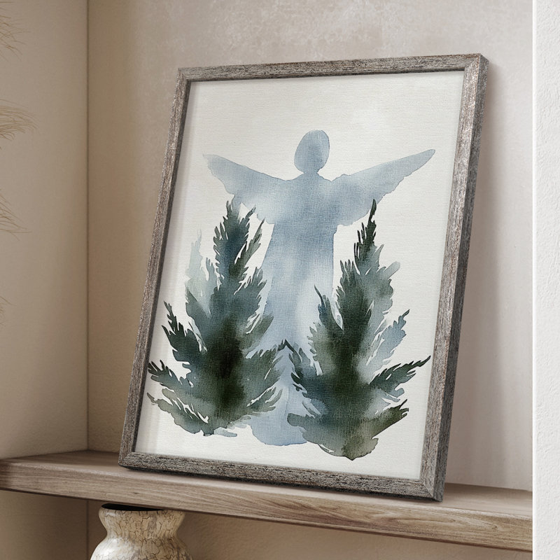 «Christmas Holiday Art CMV», reproduction encadrée - bois massif XMA171669, H 15 po x l 12 po