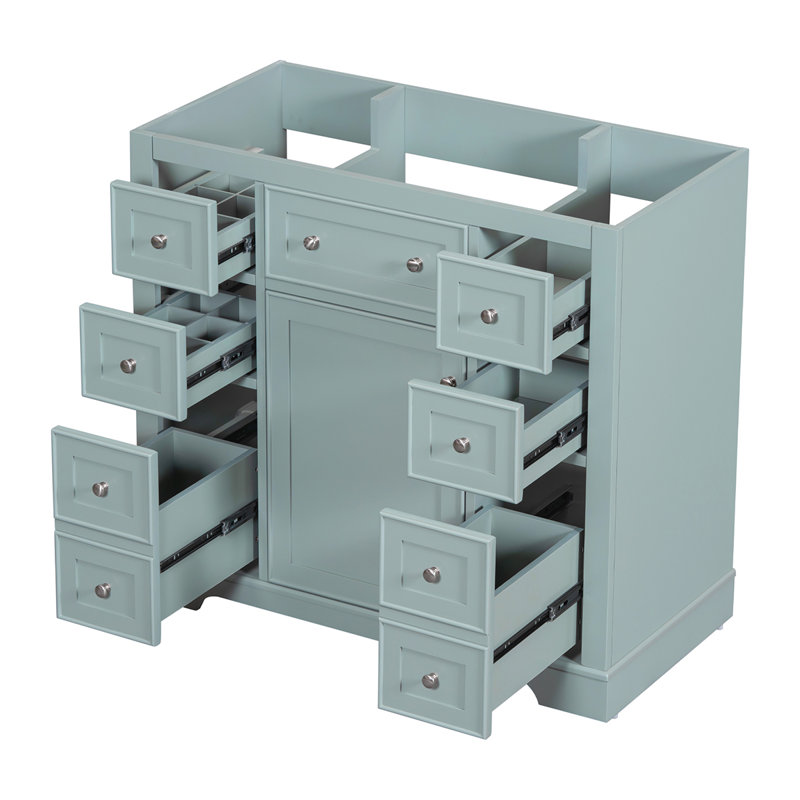 Base de meuble-lavabo simple 35,6 po seulement, Vert