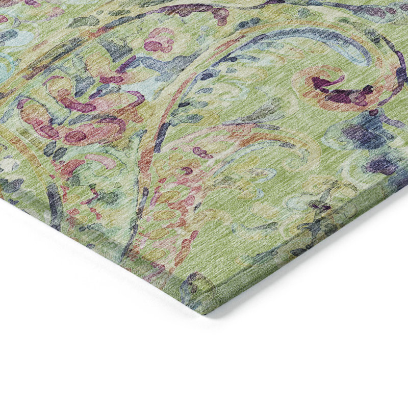 Tapis intérieur / extérieur Shovon avec envers antidérapant, Rectangle 5 pi x 7 pi 6 po