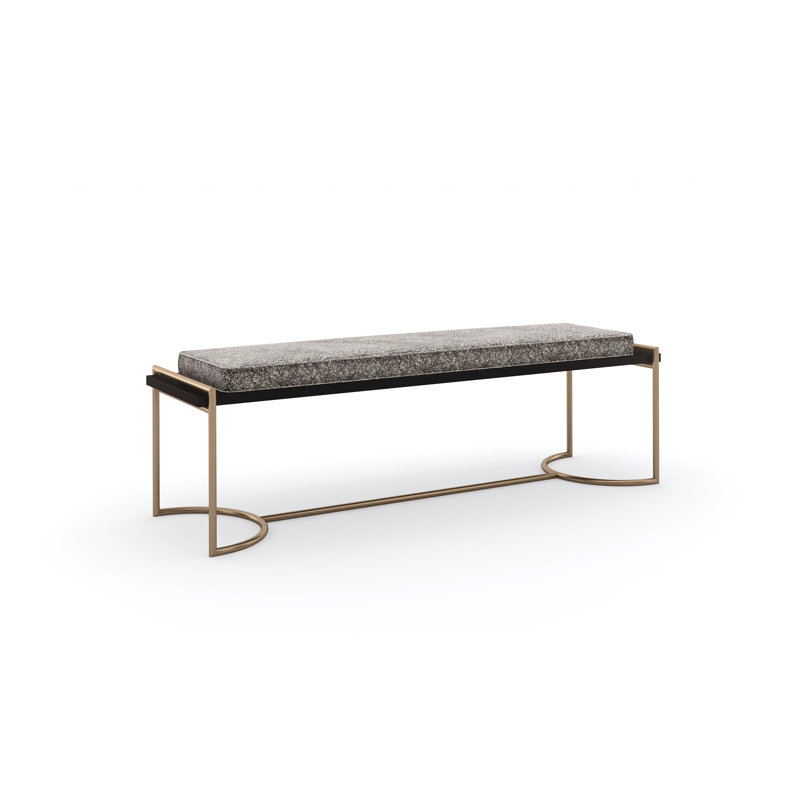 Caracole Classic Velvet Upholstered Bench
