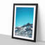 Mountain Top in Santiago Chile in Abstract - Picture Frame Graphic Art Print-55731463-55731464