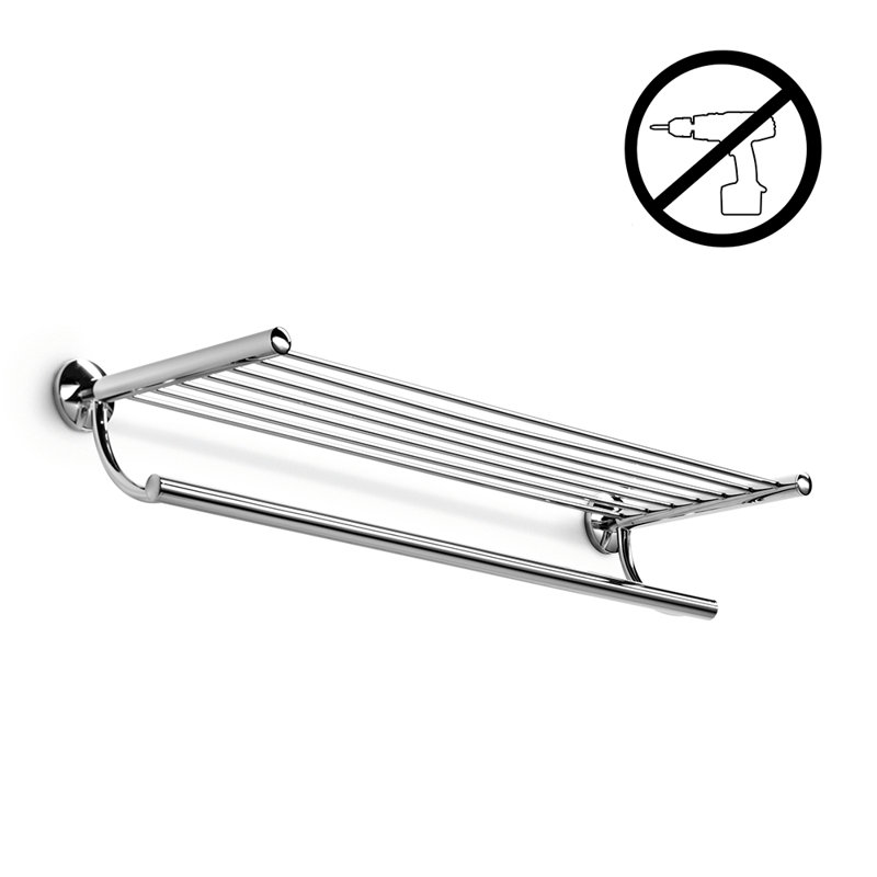 Tablette flottante Noanta, Chrome poli