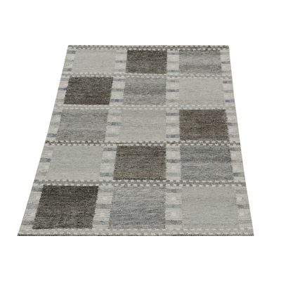 Scandinavin Wool Geometric Area Rug