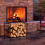 Breskin 45cm W Metal Log Rack