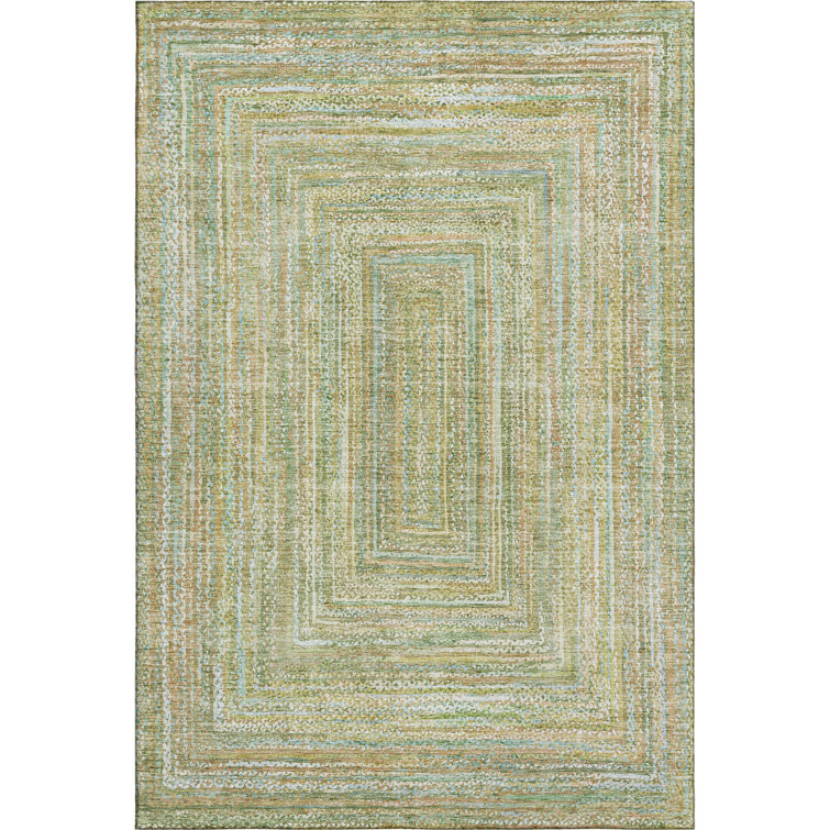 Premium Machine Washable Lubbers AMF1726 Geometric Rug