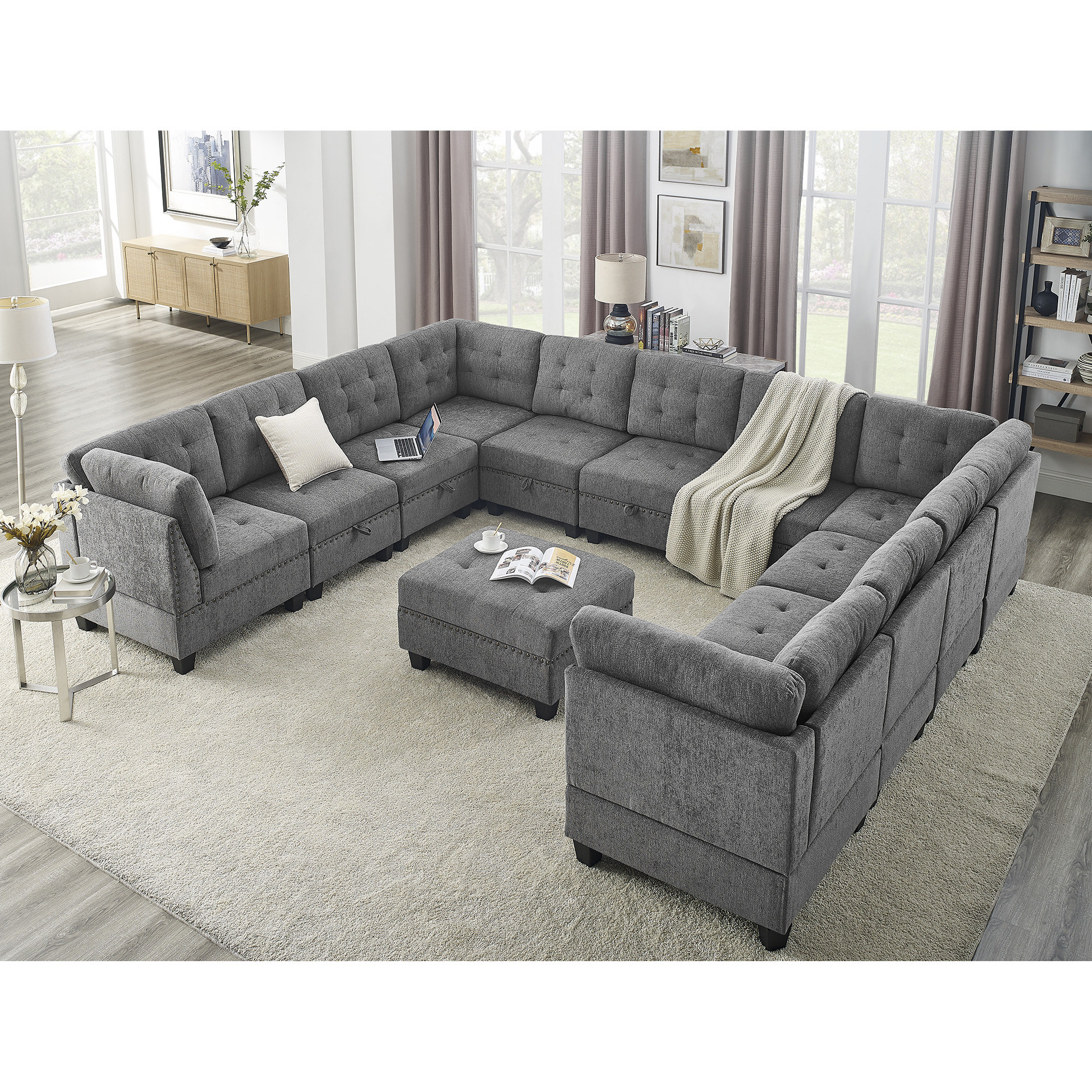Latitude Run® U Shape Modular Sectional Sofa - Wayfair Canada