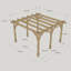 Randi 34m x 140m Wood Pergola-38402542-38360362