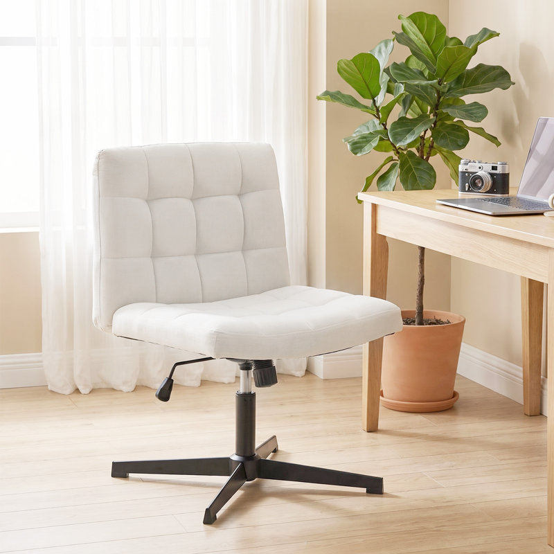 17 Stories Linen Office Chair, Beige