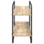 100 cm W Galvanised Steel Bookcase-316661344-316661345