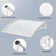 Yaheetech 100cm W x 76cm D Plastic Cover Retractable Window Awning