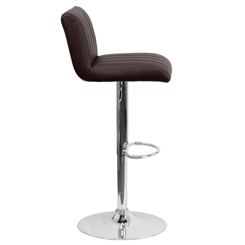 Tabouret de bar à hauteur réglable Winnols, Brun